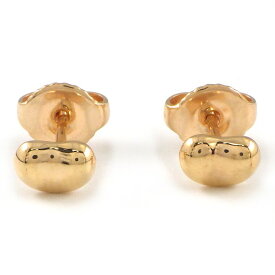 【15日限定★最大3万円OFF＆P3倍★】 ティファニー Tiffany & Co. ピアス ビーンデザイン ビーンズ 60957282 幅5mmモデル K18PG 【中古】