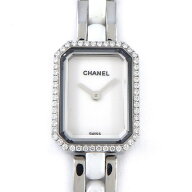 シャネル CHANEL 腕時計 プルミエール H2132 ダイヤベゼル オクタゴナル ホワイト文字盤 SS ホワイト セ…