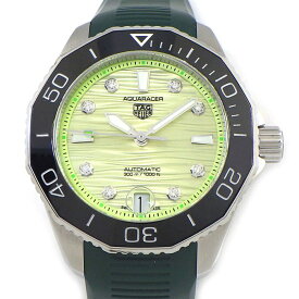 タグ・ホイヤー TAG Heuer 腕時計 アクアレーサー プロフェッショナル300 大坂なおみ WBP231E.EB0247 世界250本限定 8ポイント ダイヤインデックス グリーン文字盤 セラミック ラバーベルト SS 自動巻き 【中古】