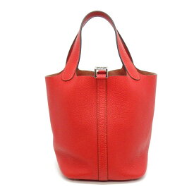 エルメス HERMES ハンドバッグ ピコタンロック PM A刻印 2016年 ルージュトマト トリヨンクレマンス シルバー金具 【中古】