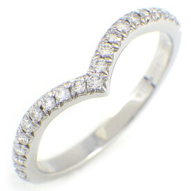 ティファニー Tiffany & Co. リング ソレスト Vバンド 60875545 ハーフサークル エタニティ ダイヤモンド 計0.15ct PT950 13号 【中古】