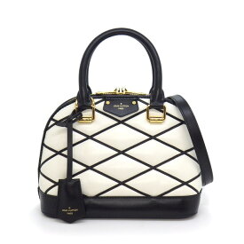 ルイ・ヴィトン LOUIS VUITTON ハンドバッグ アルマ BB マルタージュ M23761 ホワイト ブラック ラムレザー ゴールド金具 【中古】