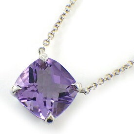 ティファニー Tiffany & Co. ネックレス スパークラー スクエア クッションカット アメジスト SV925 【中古】