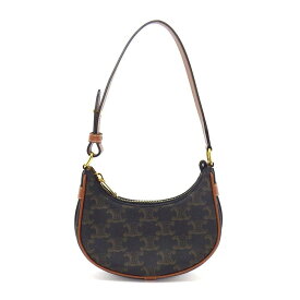 【最大2万円OFFクーポン配布中】 セリーヌ CELINE ハンドバッグ ミニ アヴァ 10I602DS1.04LU タン トリオンフキャンバス カーフスキン ゴールド金具 【中古】