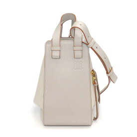 ロエベ LOEWE ショルダーバッグ ハンモックバッグ スモール A538S35X19 ゴースト ライトゴースト カーフスキン コットン 【中古】