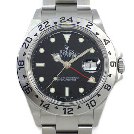 ロレックス Rolex 腕時計 エクスプローラーII 16570 Z番 2006年製 GMT デイト 夜光インデックス 夜光針 ブラック 文字盤 SS 自動巻き 【中古】