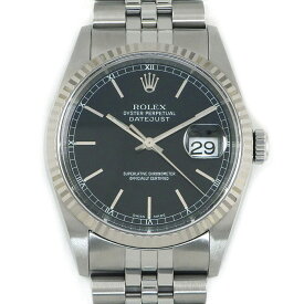 ロレックス Rolex 腕時計 デイトジャスト 16234 P番 2000年 ブラック文字盤 デイト K18WG SS 自動巻き 【中古】