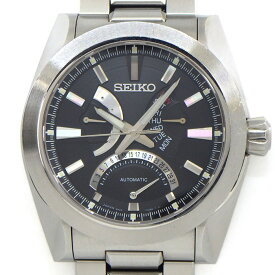 【20日限定★最大3万円OFF＆P3倍★】 セイコー SEIKO 腕時計 ブライツ アナンタ メカニカル ダブルレトログラード SAEC001/6R24-00A0 デイデイト 裏スケ パワーリザーブ表示 夜光 ブラック文字盤 SS 自動巻き 【箱・保付き】 【中古】
