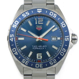 【20日限定★最大3万円OFF＆P3倍★】 タグ・ホイヤー TAG Heuer 腕時計 フォーミュラ1 デイト WAZ1010.BA0842 回転ベゼル 夜光インデックス 夜光針 サンレイ ブルー文字盤 SS クオーツアナログ 【中古】