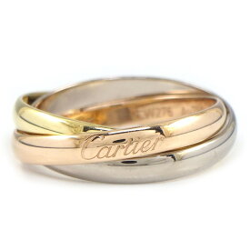 【最大3万円OFFクーポン★スペシャルセール】 カルティエ Cartier リング トリニティ SM CRB4086152 スリーカラー K18PG K18WG K18YG 12.5号 / #52 【中古】