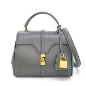 セリーヌ CELINE ショルダーバッグ ミニ 16 セーズ 197983BEY.08ZC ジンク サテンドカーフスキン ラムスキン ゴールド金具 【中古】