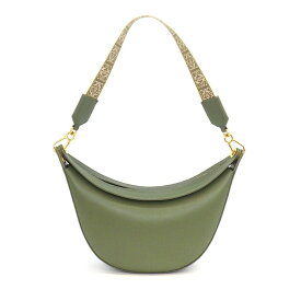 ロエベ LOEWE ショルダーバッグ ルナ スモール A923PM1X01 3949 アボカドグリーン シルクカーフスキン ゴートスキン ゴールド金具 【中古】