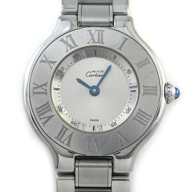 カルティエ Cartier 腕時計 マスト21 W10109T2 シルバー文字盤 SS クオーツアナログ 【中古】