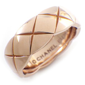 シャネル CHANEL リング ココクラッシュ ミディアム J10817 マトラッセ キルティング K18BG 13号 / #53 【中古】