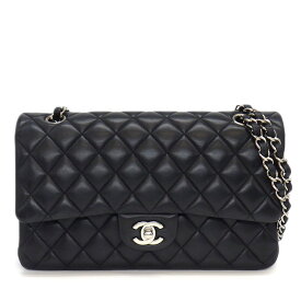 シャネル CHANEL ショルダーバッグ マトラッセ25 11.12 クラシック ハンドバッグ A01112 2018年 ブラック ボルドー ラムスキン 【中古】