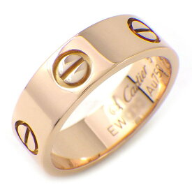 【最大3万円OFFクーポン★スペシャルセール】 カルティエ Cartier リング ラブ クラシックモデル MM B4084851 K18PG 11号 / #51 【中古】