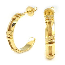 【最大3万円OFFクーポン★スペシャルセール】 ティファニー Tiffany & Co. ピアス アトラス フープ K18YG 【中古】
