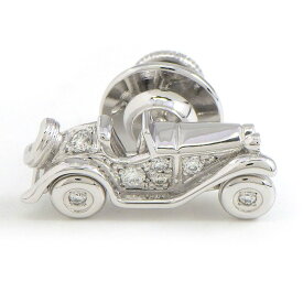 【15日限定★最大3万円OFF＆P3倍★】 ミキモト MIKIMOTO ピンブローチ 車モチーフ ダイヤモンド 計0.09ct K18WG 【中古】