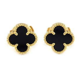 【15日限定★最大3万円OFF＆P3倍★】 ヴァンクリーフ＆アーペル Van Cleef & Arpels ピアス スウィートアルハンブラ VCARA44900 オニキス K18YG 【中古】