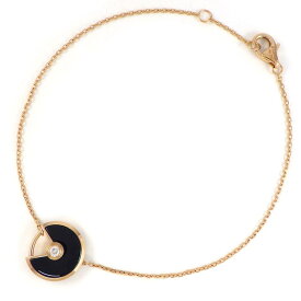 【15日限定★最大3万円OFF＆P3倍★】 カルティエ Cartier ブレスレット アミュレット 1ポイント ダイヤモンド オニキス K18PG 【中古】