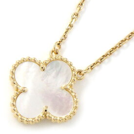 【15日限定★最大3万円OFF＆P3倍★】 ヴァンクリーフ＆アーペル Van Cleef & Arpels ネックレス ヴィンテージアルハンブラ VCARA45900 ホワイト シェル K18YG 【中古】