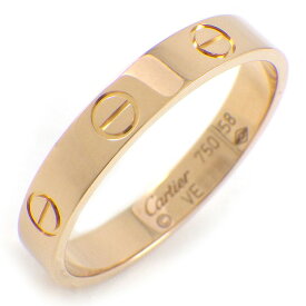 【最大3万円OFFクーポン★スペシャルセール】 カルティエ Cartier リング ラブ スモールモデル SM B4085258 K18PG 17.5号 / #58 【中古】