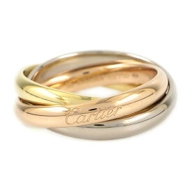 【最大3万円OFFクーポン★スペシャルセール】 カルティエ Cartier リング トリニティ クラシックモデル B4234254 スリーカラー K18PG K18WG K18YG 13.5号 / #54 【中古】