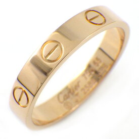 【最大3万円OFFクーポン★スペシャルセール】 カルティエ Cartier リング ラブ スモールモデル SM B4085255 K18PG 14.5号 / #55 【中古】