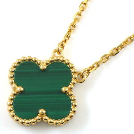 【最大3万円OFFクーポン★スペシャルセール】 ヴァンクリーフ＆アーペル Van Cleef & Arpels ネックレス ヴィンテージ アルハンブラ VCARO9VA00 マラカイト K18YG 【中古】