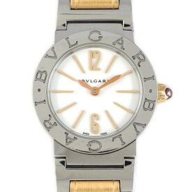 【最大3万円OFFクーポン★スペシャルセール】 ブルガリ BVLGARI 腕時計 ブルガリブルガリ BBL26WSSPGD ホワイト文字盤 K18PG SS クオーツアナログ 【中古】