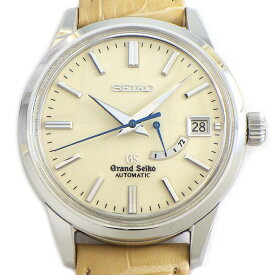 【最大3万円OFFクーポン★スペシャルセール】 グランドセイコー Grand Seiko 腕時計 メカニカル SBGL017/9S67-00G0 アイボリー文字盤 デイト 裏スケ パワーリザーブ表示 SS ベージュ レザーベルト 自動巻き