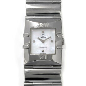 【最大3万円OFFクーポン★スペシャルセール】 オメガ OMEGA 腕時計 コンステレーション 1521.71.00 スクエア ホワイト マザーオブパール文字盤 SS クオーツアナログ 【中古】