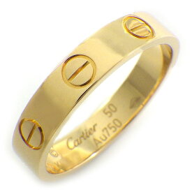 【最大2万円OFFクーポン配布中★10日限定P3倍】 カルティエ Cartier リング ラブ スモールモデル SM B4085050 K18YG 9.5号 / #50 【中古】