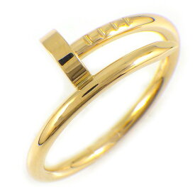 【最大2万円OFFクーポン配布中】 カルティエ Cartier リング ジュストアンクル スモールモデル SM B4225952 釘モチーフ K18YG 12号 / #52 【中古】