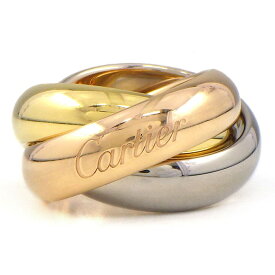 【最大2万円OFFクーポン配布中】 カルティエ Cartier リング トリニティ エクストララージモデル XL B4239850 2026年3月ギャラ スリーカラー K18PG K18WG K18YG 6.5号 / #50 【箱・保付き】 【中古】