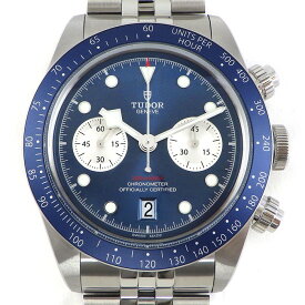 【最大2万円OFFクーポン配布中】 チューダー(チュードル) TUDOR 腕時計 ブラックベイ クロノ 79360B ブティック限定モデル デイト スモールセコンド ブルー文字盤 SS 自動巻き 【箱・保付き】 【中古】