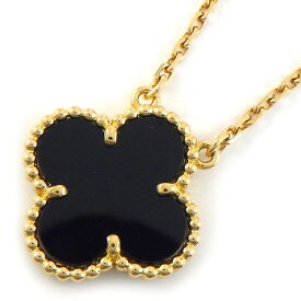 【最大2万円OFFクーポン配布中】 ヴァンクリーフ＆アーペル Van Cleef & Arpels ネックレス ヴィンテージアルハンブラ VCARA45800 オニキス K18YG 【中古】