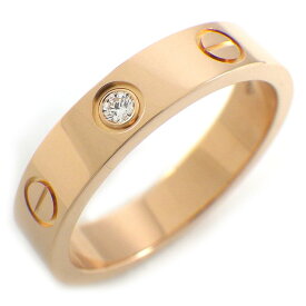 【最大2万円OFFクーポン配布中】 カルティエ Cartier リング ラブ スモールモデル SM B4050750 1ポイント ダイヤモンド 0.02ct K18PG 9.5号 / #50 【中古】