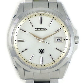 【最大2万円OFFクーポン配布中】 シチズン CITIZEN 腕時計 AQ4060-50A/A060-T026443 デイト シルバー 文字盤 SS エコドライブ ソーラー 【箱・保付き】 【中古】