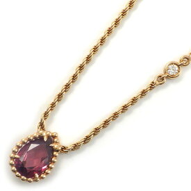 【最大2万円OFFクーポン配布中】 ブシュロン BOUCHERON ネックレス セルパンボエム XS JPN00629 ドロップモチーフ スクリューチェーン ペアシェイプ ガーネット 1.40ct ダイヤモンド 0.03ct K18PG 【中古】