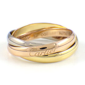 【最大2万円OFFクーポン配布中】 カルティエ Cartier リング トリニティ スリーカラー K18PG K18WG K18YG 12.5号 / #52 【中古】