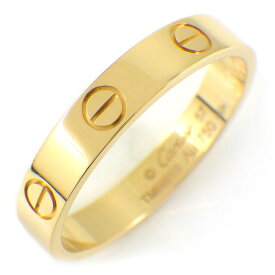 【最大2万円OFFクーポン配布中】 カルティエ Cartier リング ラブ スモールモデル SM B4085057 K18YG 16.5号 / #57 【中古】