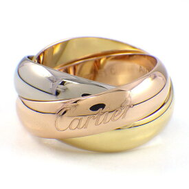 【最大2万円OFFクーポン配布中】 カルティエ Cartier リング トリニティ スリーカラー K18PG K18WG K18YG 12号 / #51 【中古】