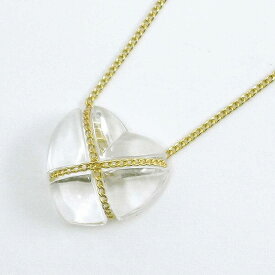 ティファニー Tiffany & Co. ネックレス クリスタル ハート K18YG 【中古】
