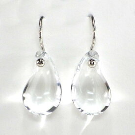 ティファニー Tiffany & Co. ピアス ティアドロップ ロッククリスタル PT950 ロッククリスタル 【中古】