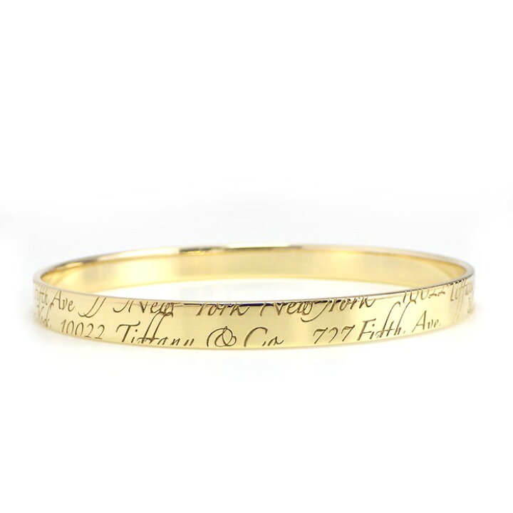 楽天市場】ティファニー Tiffany & Co. バングル ノーツ K18YG 【中古