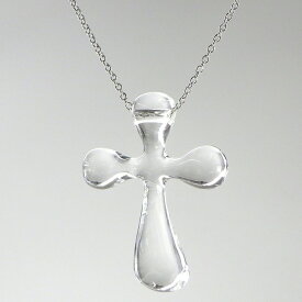ティファニー Tiffany & Co. ネックレス クロス PT950 ロッククリスタル 【中古】