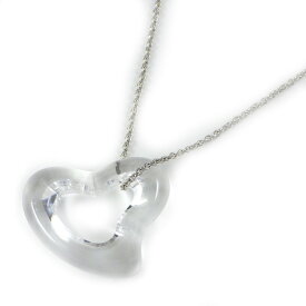 ティファニー Tiffany & Co. ネックレス オープンハート PT950 ロッククリスタル 【中古】