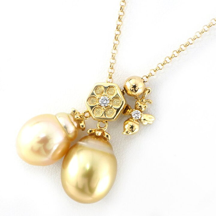 楽天市場】タサキ 田崎真珠 TASAKI ネックレス 蜂モチーフ K18YG 
