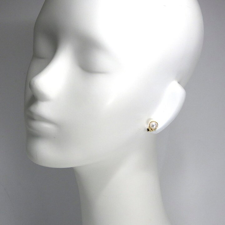 楽天市場】ミキモト MIKIMOTO ピアス リボンモチーフ K18YG パール 7.3 